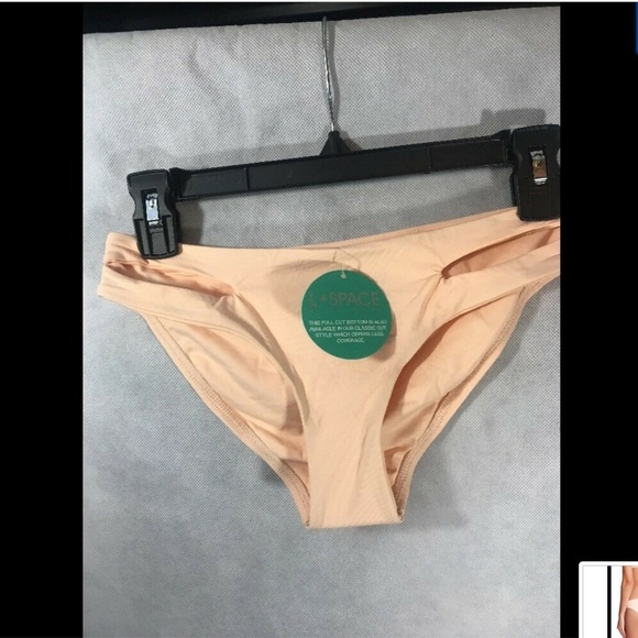 NWT L SPACE 'Estella' Bikini Bottoms in‎ Creamsicle [Sz: XS] #901 - Picture 3 of 8